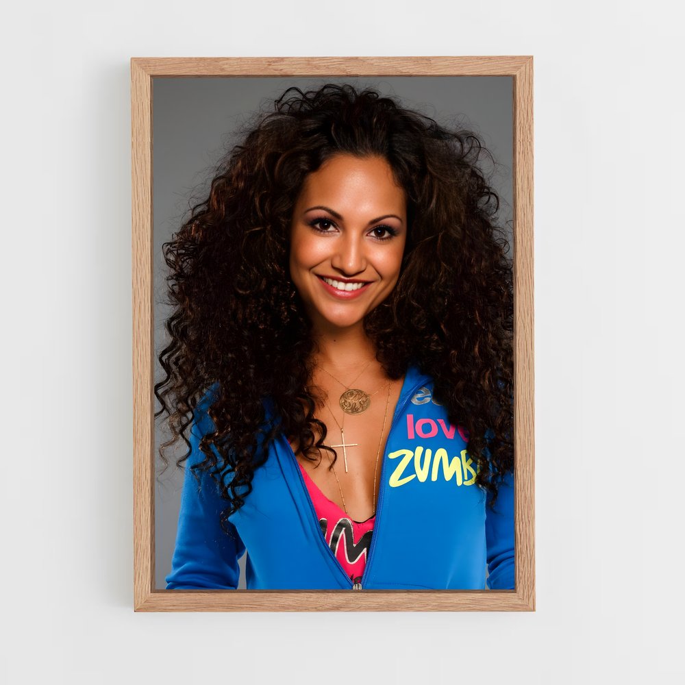 Poster Énergie Curly – affiche Danse (vue 4)